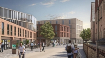 An artists impression image of Spinning School Lane