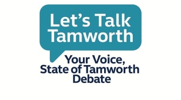 let's talk Tamworth speech bubble